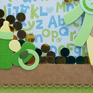 Shake baby boy card, shaker boy card, congratulations baby boy card, congratulations baby boy card, baby card image 5