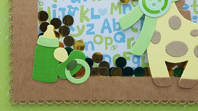 Shake baby boy card, shaker boy card, congratulations baby boy card, congratulations baby boy card, baby card image 5