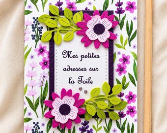 Floral password notebook for women – Internet login address book – Web access code notebook – Password organizer – Gift for women