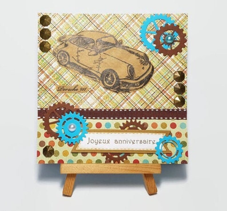 Carte Anniversaire Homme Vintage Carte Anniversaire Homme Etsy