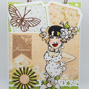 Carte fête des mères fait main, carte bonne fête maman, carte fête des mères, cadeau fête des mères, carte cadeau fête des mères fait main.