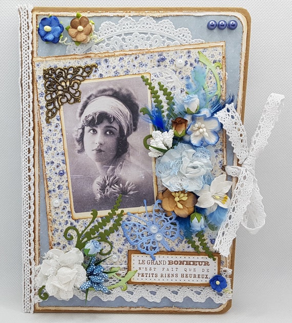 Carnet de notes femme vintage fait main, carnet de notes vintage fait main, carnet de notes femme, carnet de notes vintage, carnet de notes.