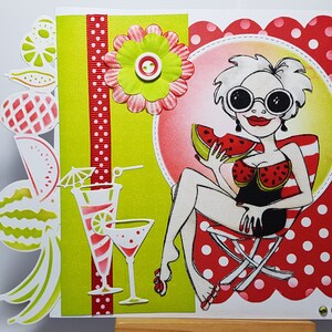 Carte retraite femme, carte bonne retraite femme, carte départ à la retraite, carte heureuse retraite, carte fête des mères fait main. image 9
