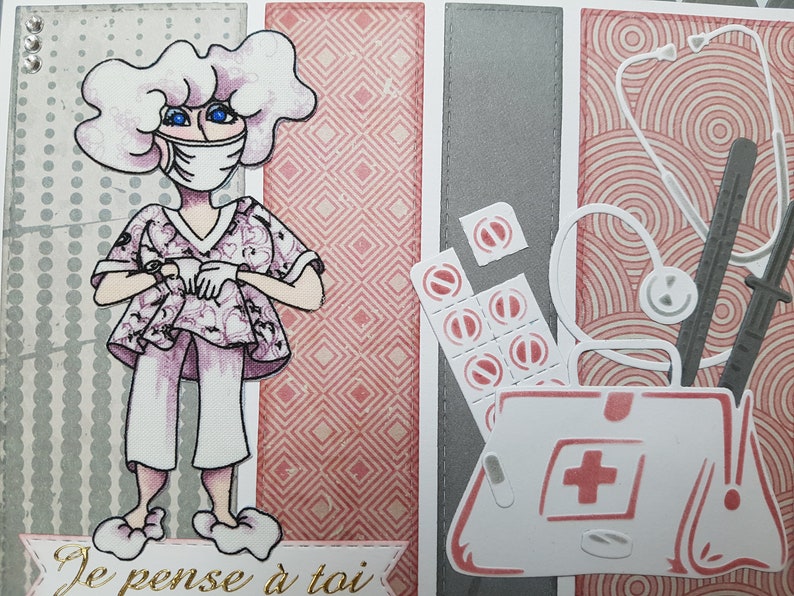 Carte de rétablissement, carte prompt rétablissement, carte pour malade, carte bon rétablissement, carte de rétablissement faite main. image 3