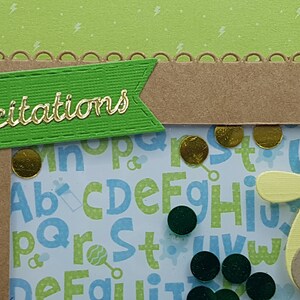 Shake baby boy card, shaker boy card, congratulations baby boy card, congratulations baby boy card, baby card image 7
