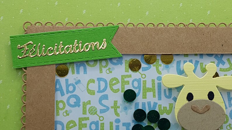 Shake baby boy card, shaker boy card, congratulations baby boy card, congratulations baby boy card, baby card image 7