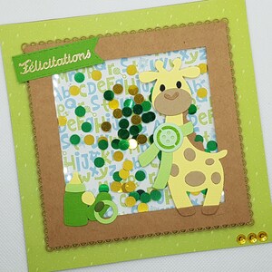 Shake baby boy card, shaker boy card, congratulations baby boy card, congratulations baby boy card, baby card image 8