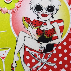 Carte retraite femme, carte bonne retraite femme, carte départ à la retraite, carte heureuse retraite, carte fête des mères fait main. image 2