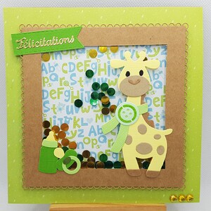 Shake baby boy card, shaker boy card, congratulations baby boy card, congratulations baby boy card, baby card image 9
