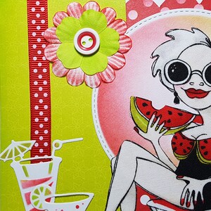 Carte retraite femme, carte bonne retraite femme, carte départ à la retraite, carte heureuse retraite, carte fête des mères fait main. image 6