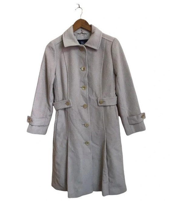 Vintage Burberry London Wool Trench Coat Women - image 1