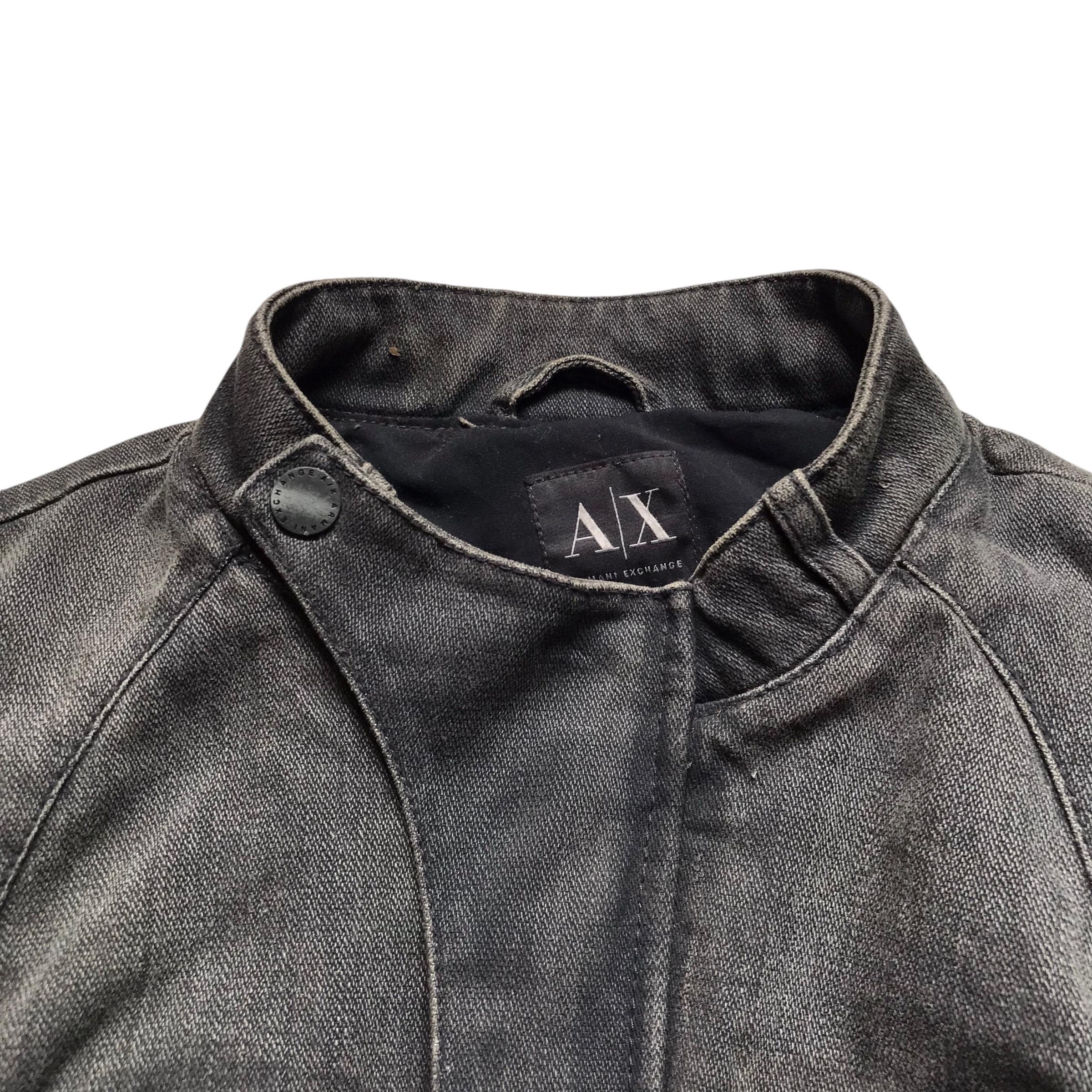 Vintage Armani Exchange Racing Biker Denim Jacket Xsmall Size - Etsy