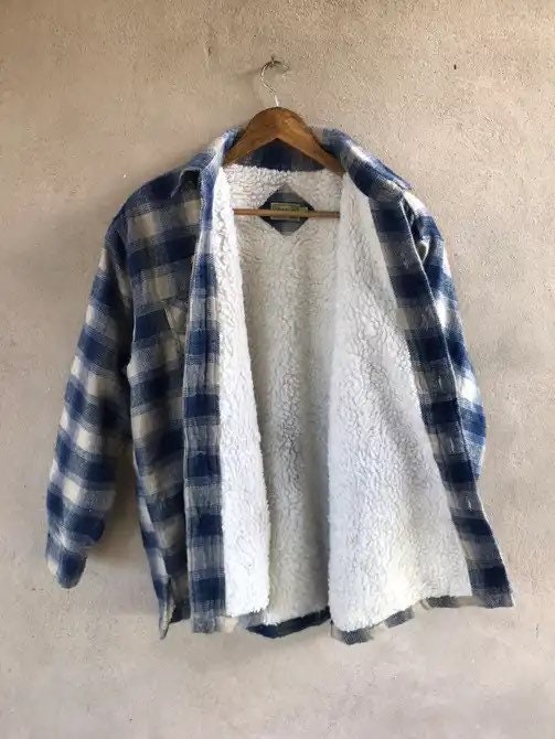 Vintage 90s Uniqlo Sherpa Jacket Button Up - Etsy
