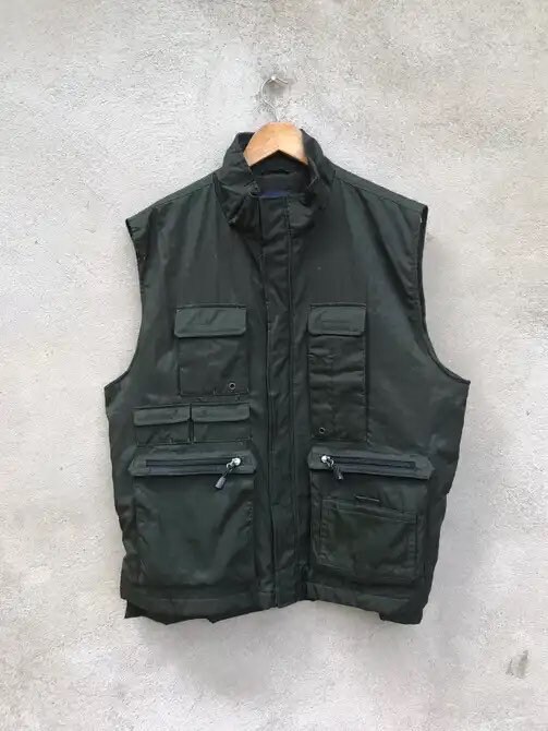 ジャケット・アウター 90s 00s old gap tech gimmick down vest Vintage 90s GAP Down Puffer Vest Sleeveless Jacket Women's S