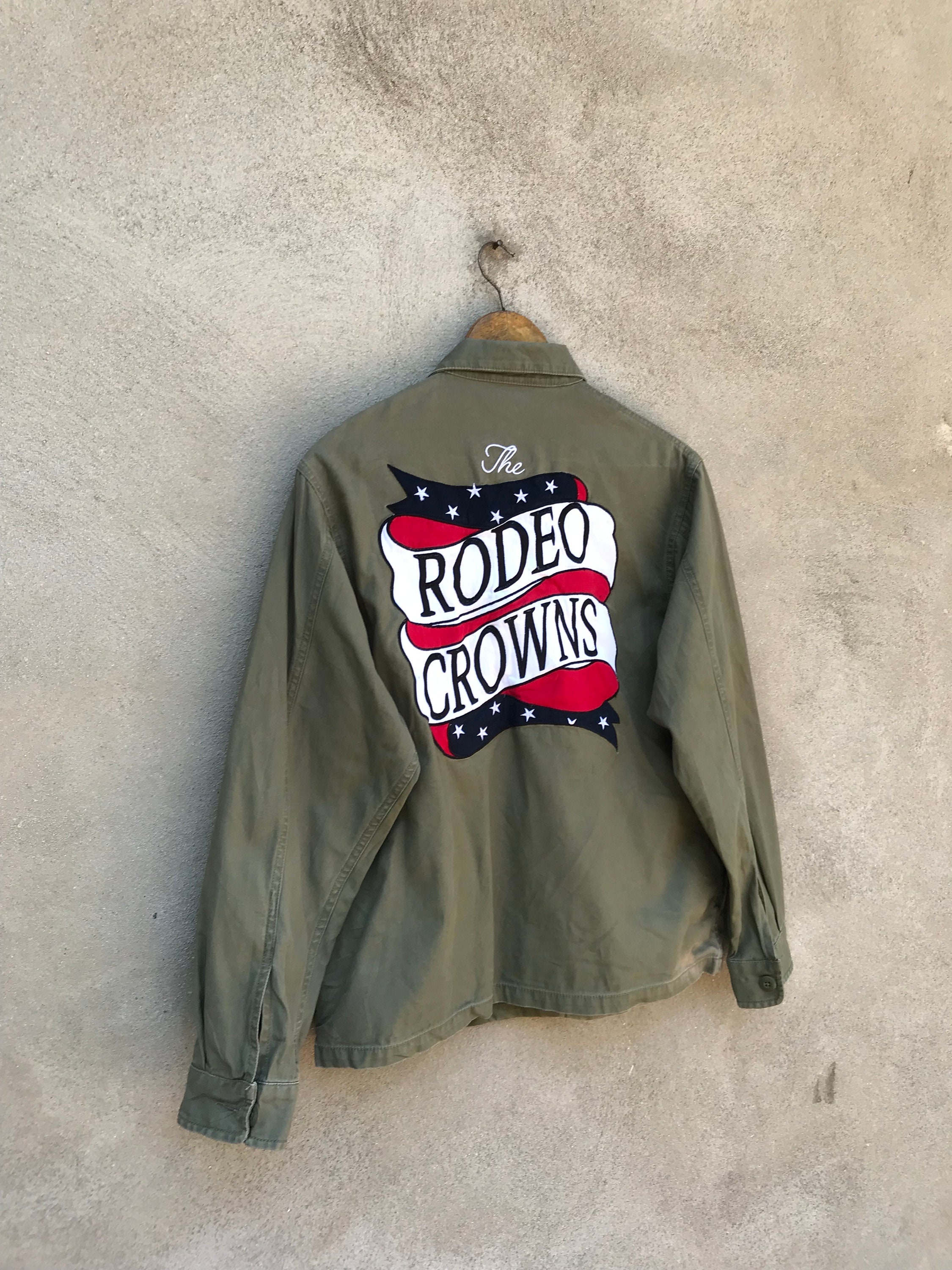 RARE Vintage Rodeo Crowns Skateboard Jacket Military Style - Etsy