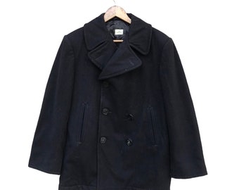 RARE Vintage US Navy WwII Peacoat Jacket Military Army Avirex Schott