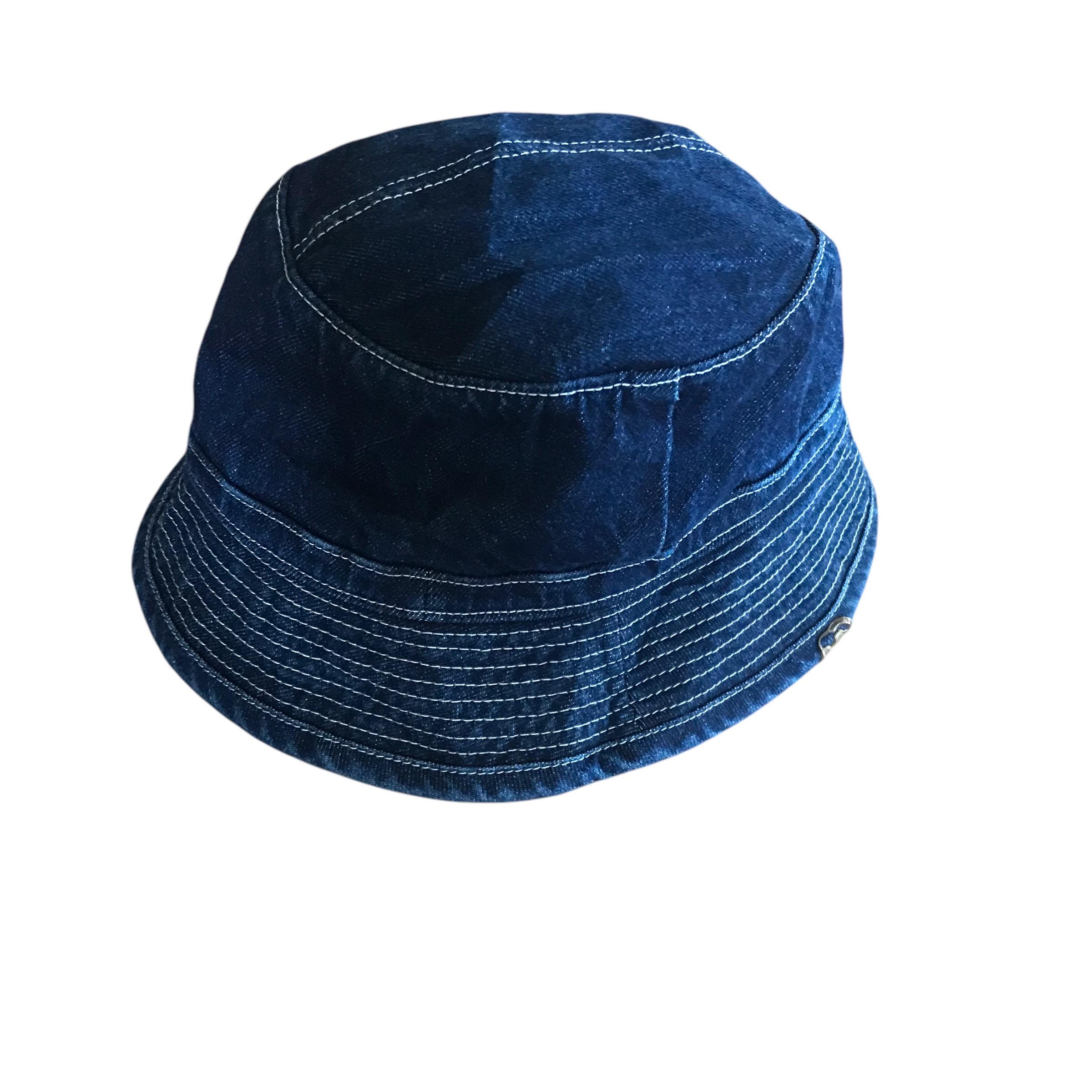CA4LA Distressed Denim Bucket Hat Made in Japan Indigo  display picture 1