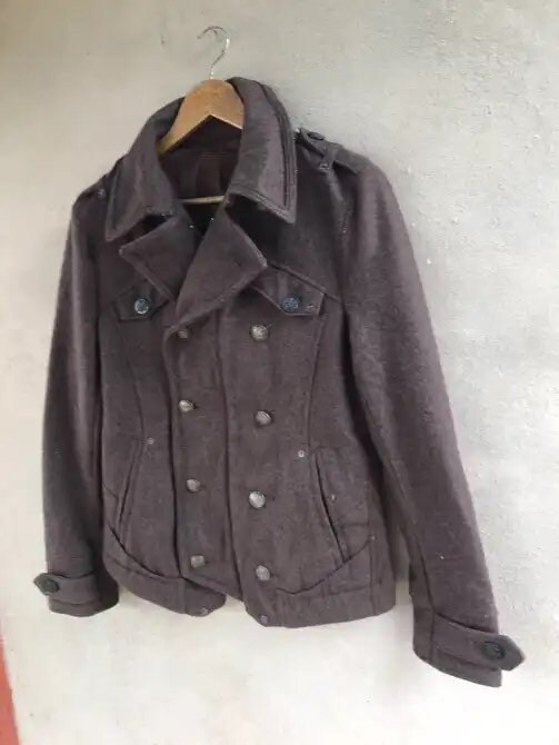 Vintage PPFM Punk Rock Double Collar Wool Jacket - Etsy