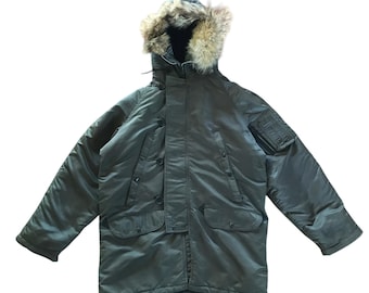 Medium Vintage Snorkel Parka Cold Weather Flight Jacket N-3B USAF