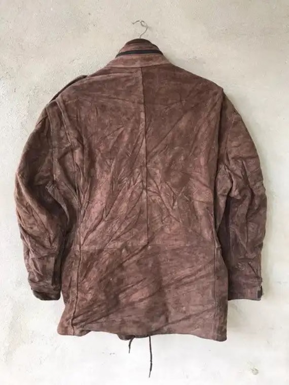 RARE Vintage 70s Military Us Army Leather Jacket Idea… Gem