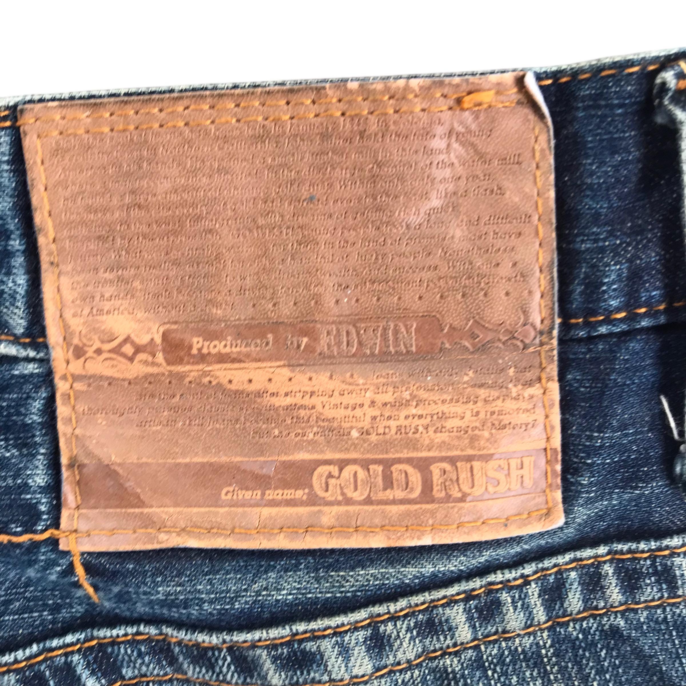 Vintage 90s Edwin Gold Rush Distressed Denim-size 36 - Etsy