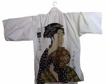 RARE Vintage kimono Geisha japanese jacket cardigan
