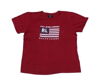 Polo Jeans Co Ralph Lauren Flag Usa - Etsy