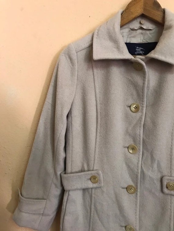 Vintage Burberry London Wool Trench Coat Women - image 6