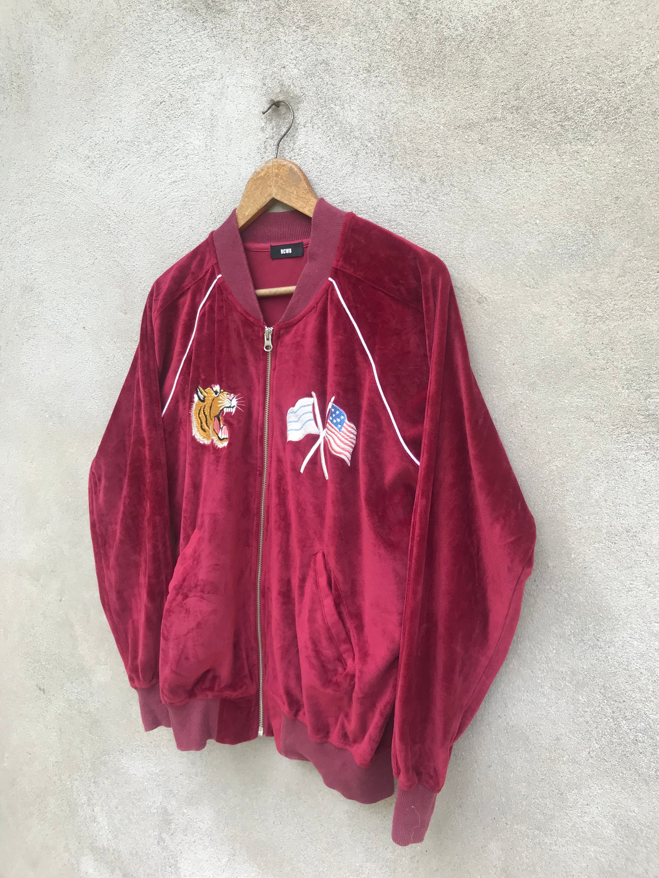 RODEO CROWNS  ノベルティー RARE Rodeo Crowns Skate Souvenir Sukajan Jacket Embroidered