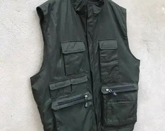 Vintage GAP Tactical Vest Jacket Sun Faded - Etsy