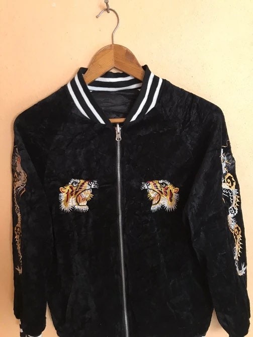 Vintage Sukajan Dragon Tiger Souvenir Reversible Jacket - Etsy