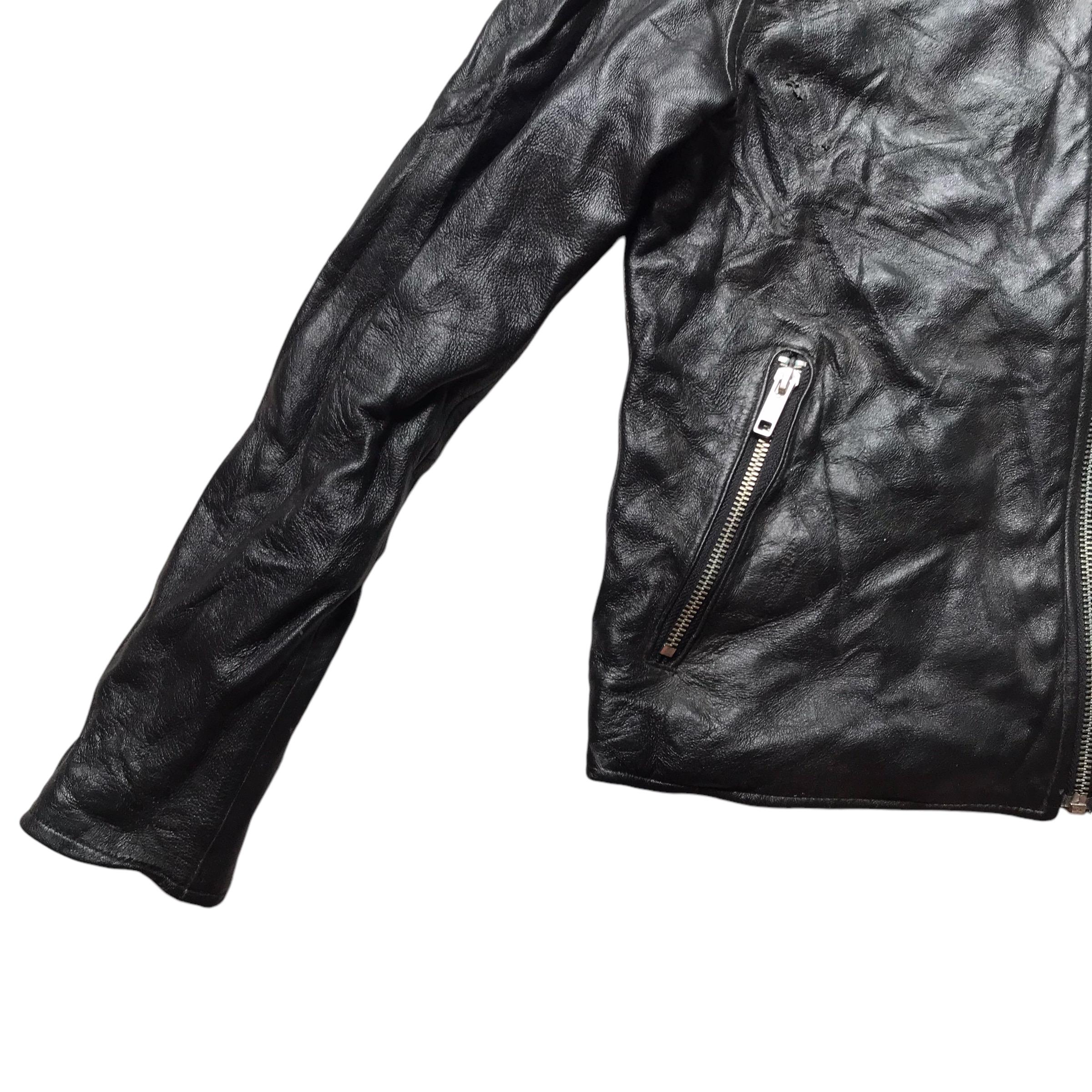 Vintage Journal Standard Japanese Brand Leather Racing Jacket 