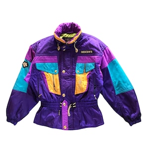 Vintage FUSALP Ski Jacket Multicolor Winter Wear Puffer