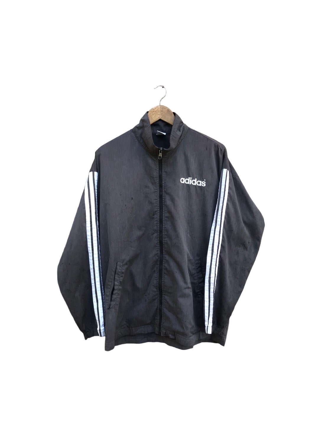 RARE Vintage 90s Adidas Three Striped Jacket - Etsy