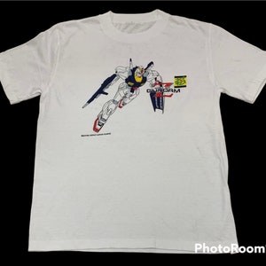 Rare Vintage Gundam mobile Suit Z tee anime japan