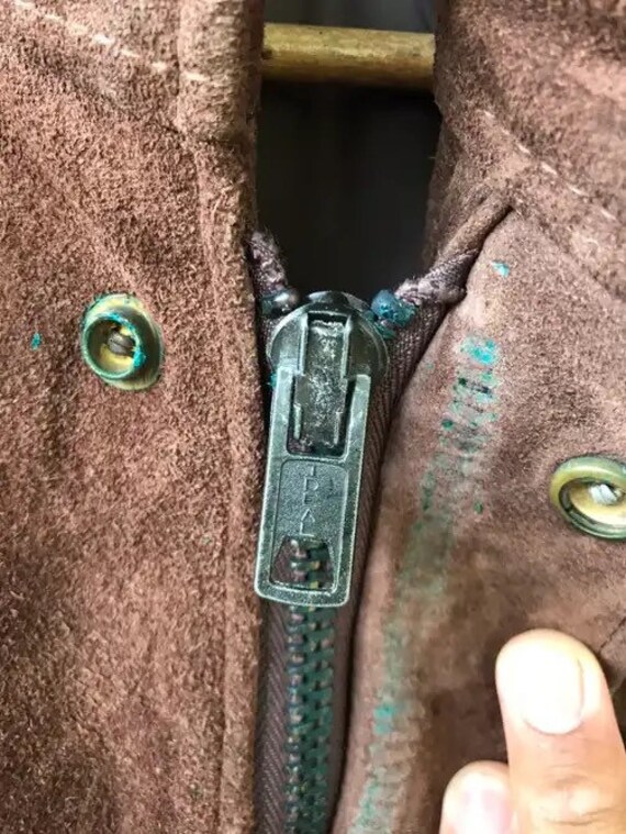 RARE Vintage 70s Military Us Army Leather Jacket Idea… Gem