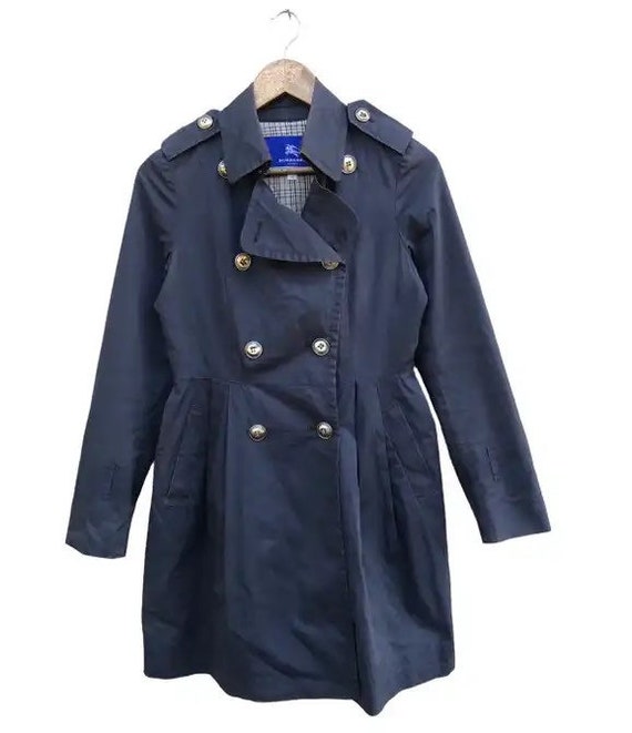 RARE Vintage Burberry Blue Label Women Trench Coat Jacket - Etsy
