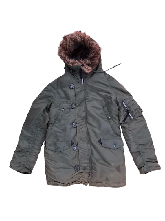 RARE Vintage Alpha Industries Parka Winter Jacket Type N3b - Etsy