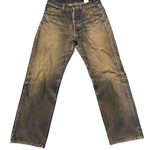 Distressed Denim Ined By Yohji Yamamoto Denim Pant image 1