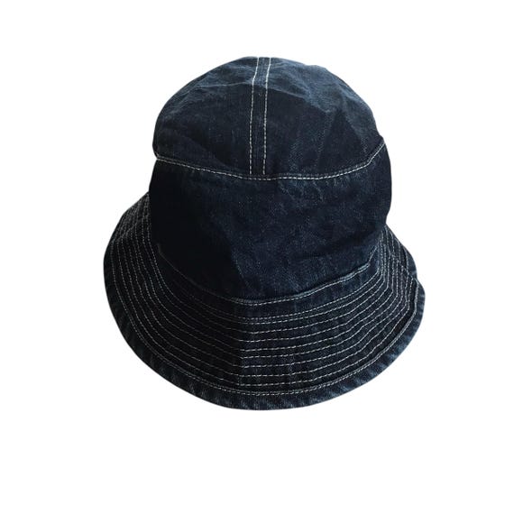 CA4LA Distressed Denim Bucket Hat Made in Japan Indigo Kapital If