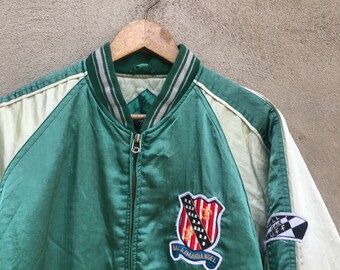 希少 スカジャン スーベニアジャケット ビバリーヒルズ メンズ 大きい