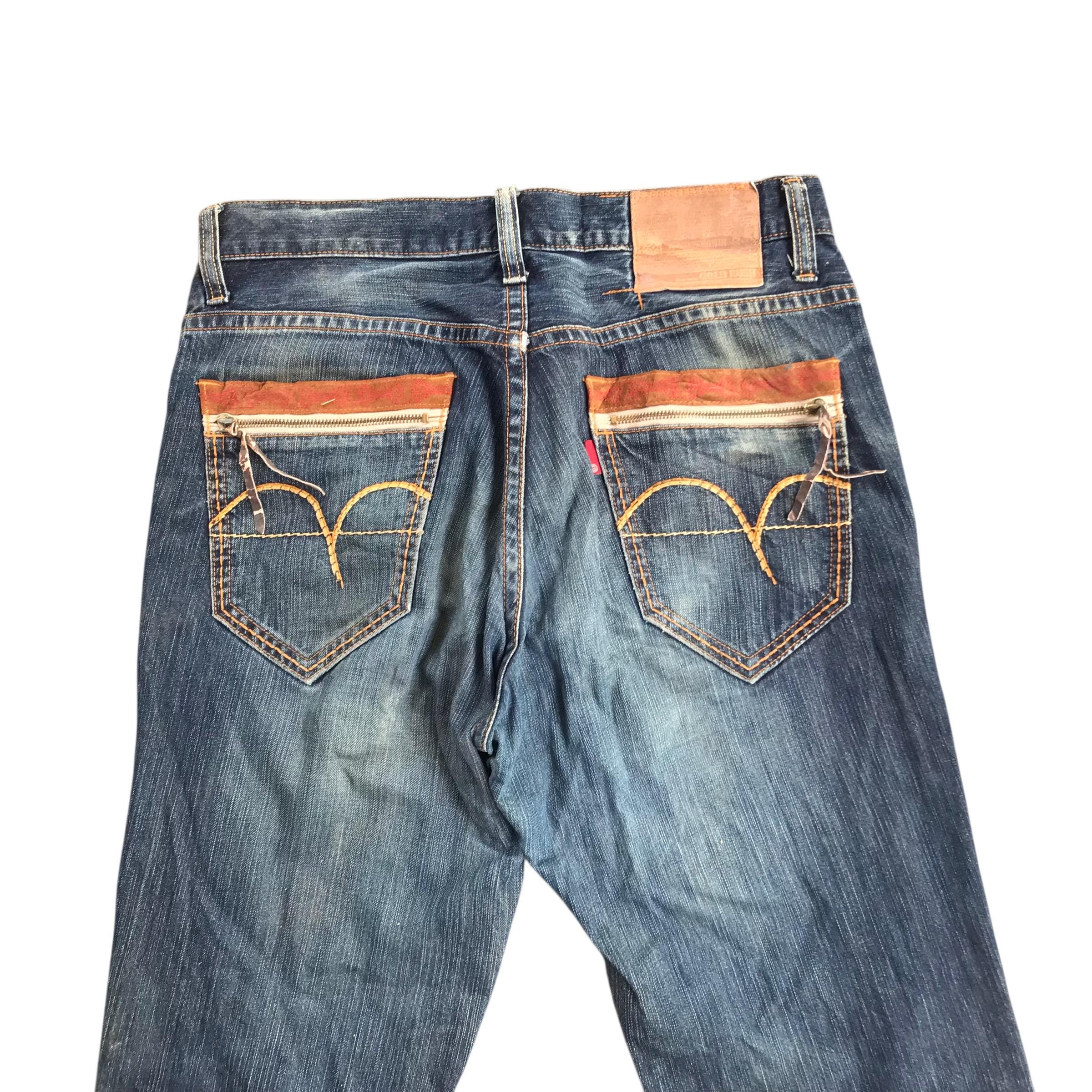 Vintage 90s Edwin Gold Rush Distressed Denim-size 36 - Etsy