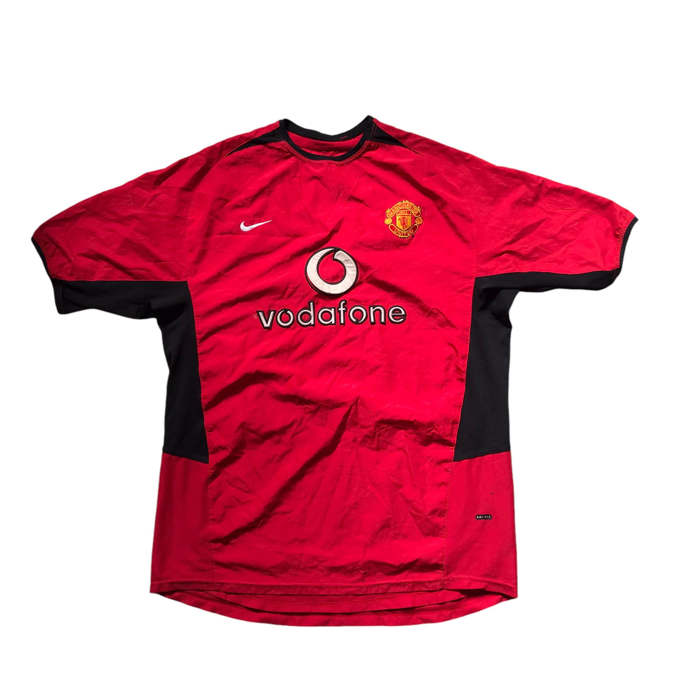 Nike 00s Manchester United T Shirt Soccer Blokcore Style XL