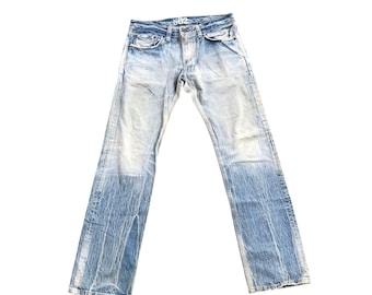 Vintage Edwin Distressed Denim Acid Wash-Size 33