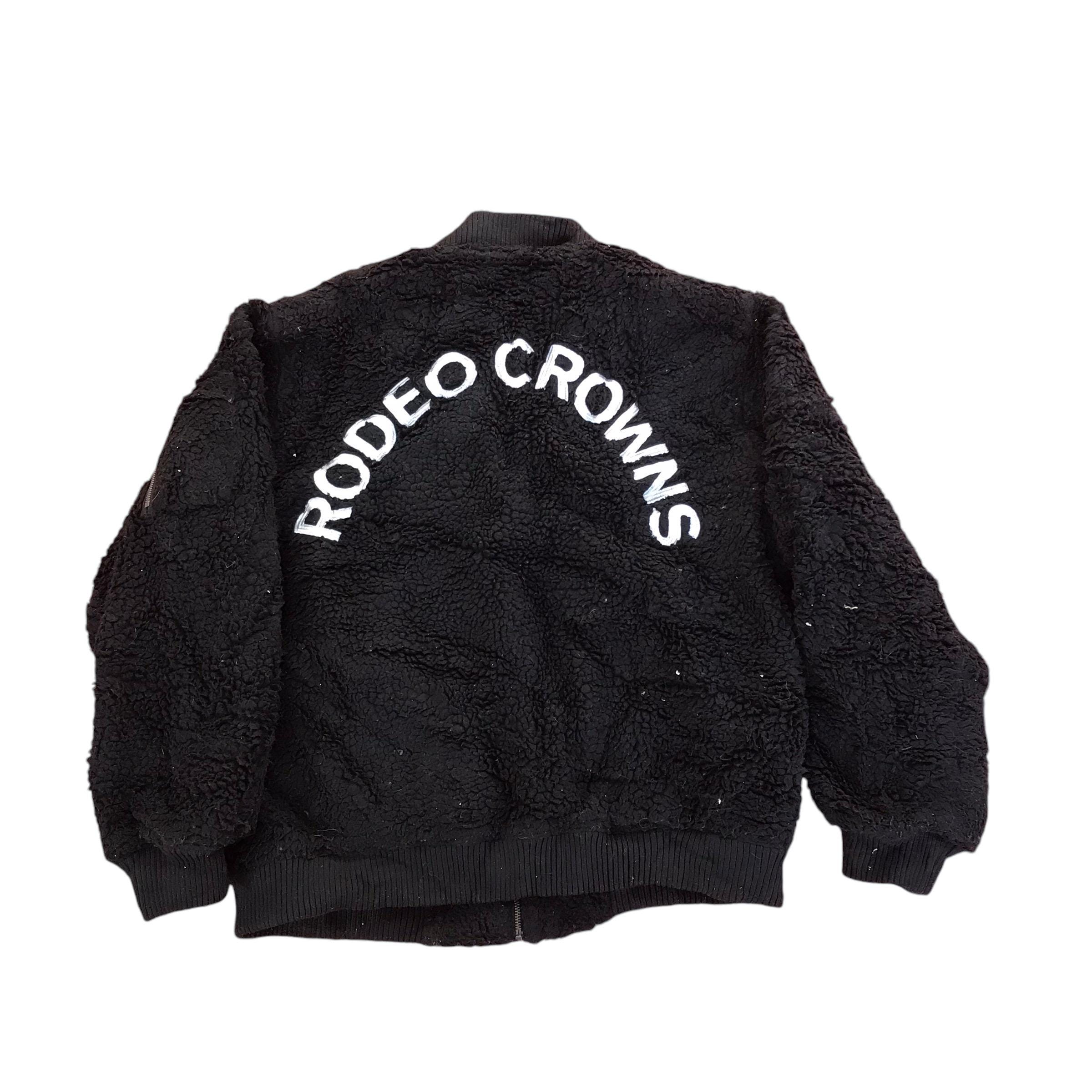 RODEO CROWNS☆ ꒰ ポンポン ꒱ Vintage Rodeo Crowns Skateboard Fur Bombers Style Jacket - Etsy