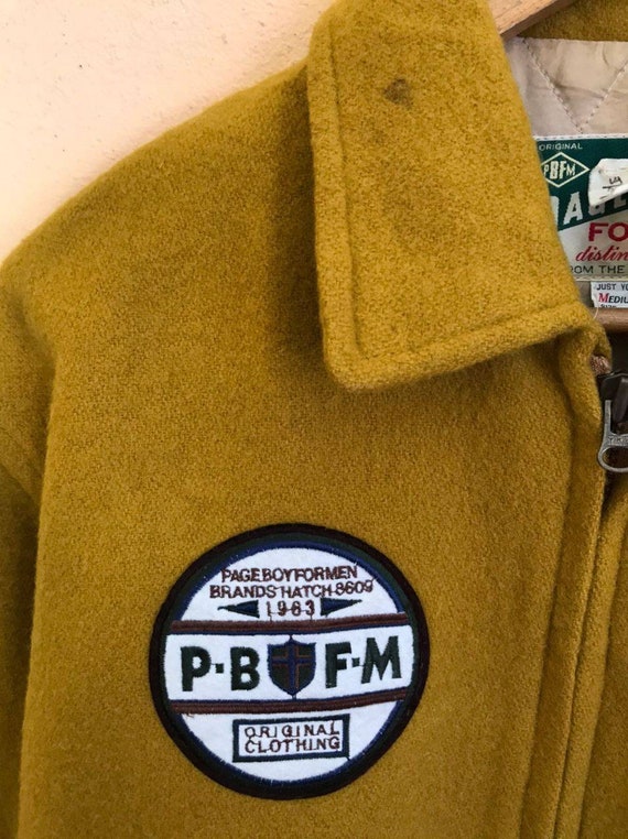 RARE Vintage Page Boy For men Wool Varsity jacket Gem