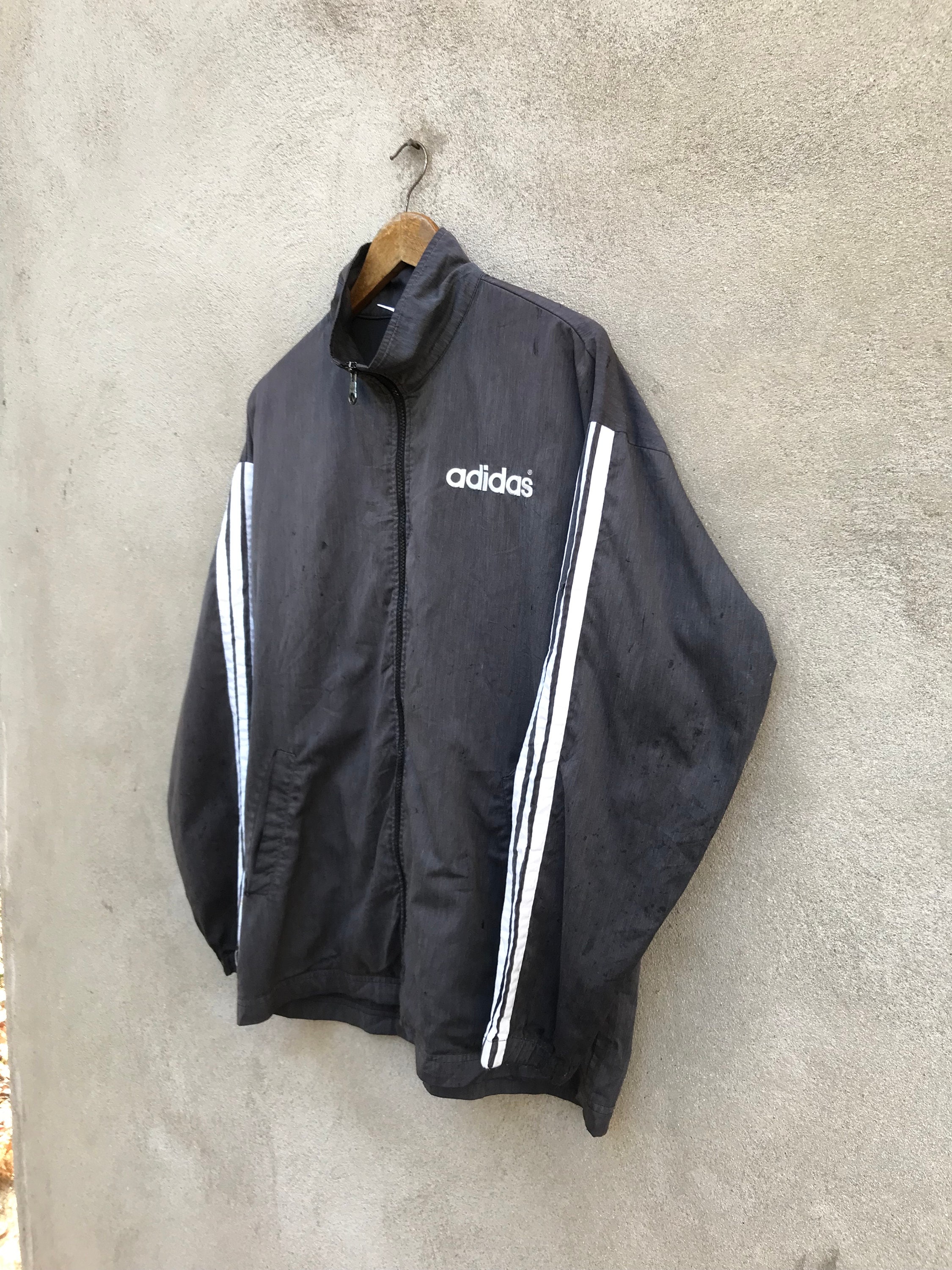 RARE Vintage 90s Adidas Three Striped Jacket - Etsy