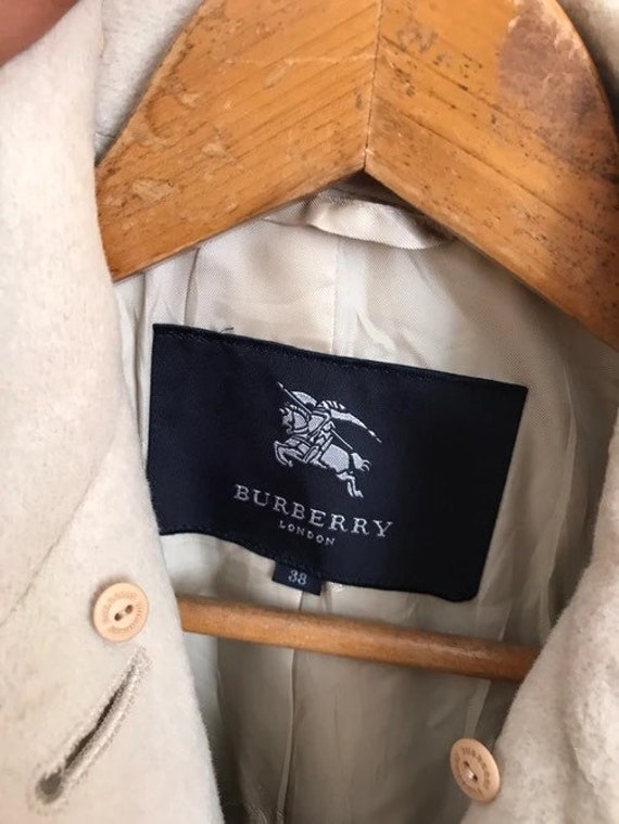 Vintage Burberry London Wool Trench Coat Women - image 5