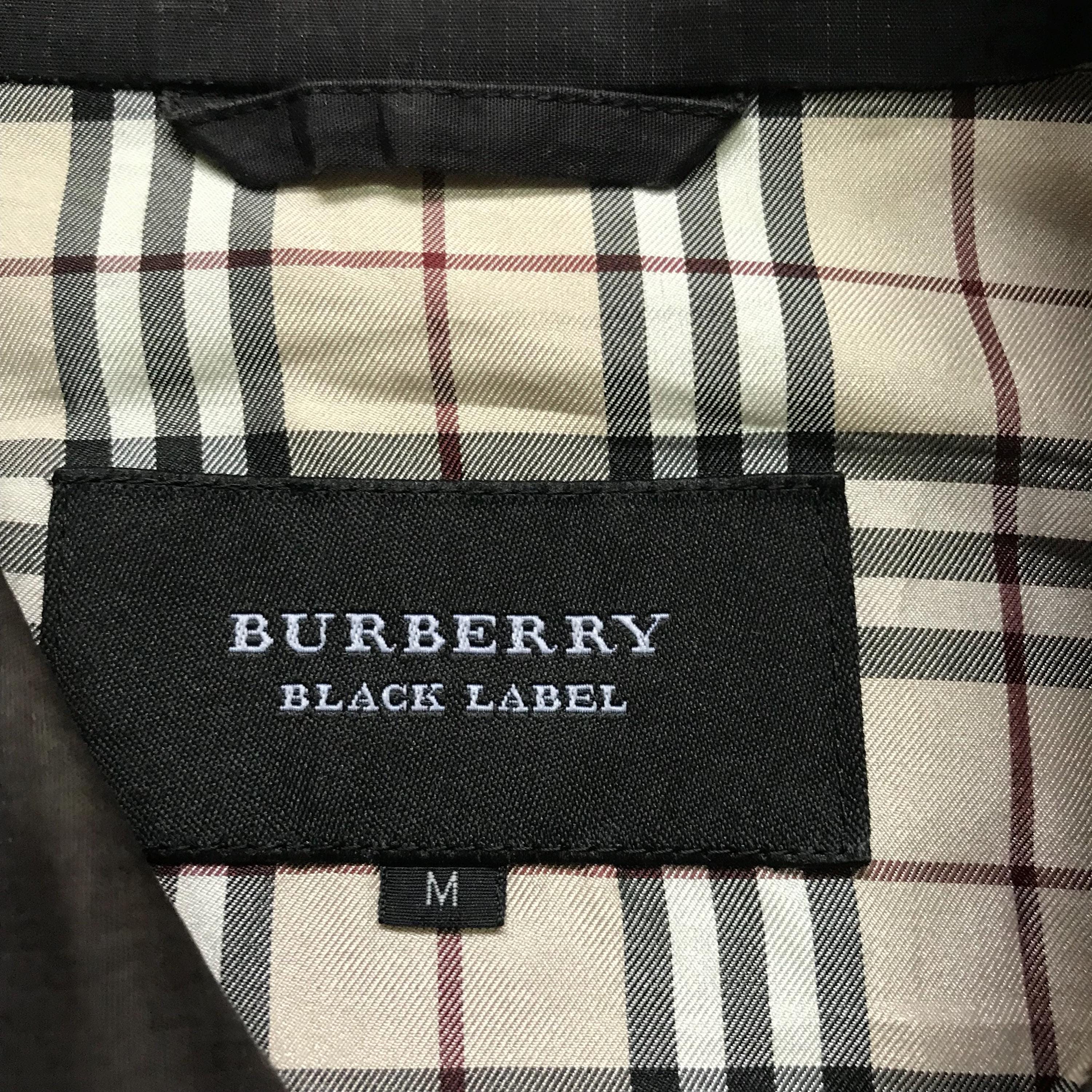 Vintage 90s Burberry Black Label Harrington Jacket Workers Small