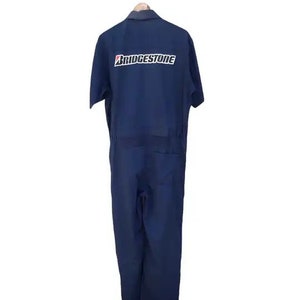 RARE Vintage Bridgestone Racing Formula one Coverall short sleeve jacket /large size